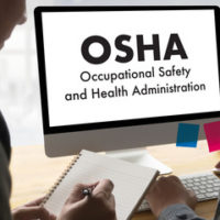 Screen that reads OSHA Safety Screen that reads OSHA Safety